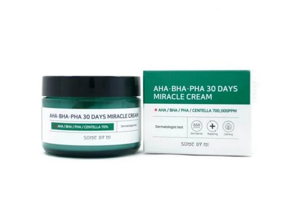 Восстанавливающий крем для проблемной кожи Some By Mi AHA-BHA-PHA 30 Days Miracle Cream