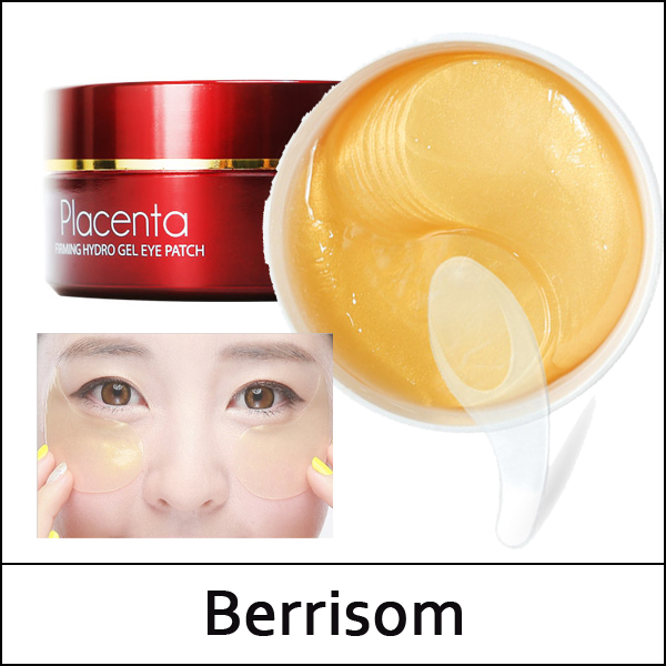 Премиальные патчи с плацентой Berrisom Placenta Firming Hydro Gel Eye Patch