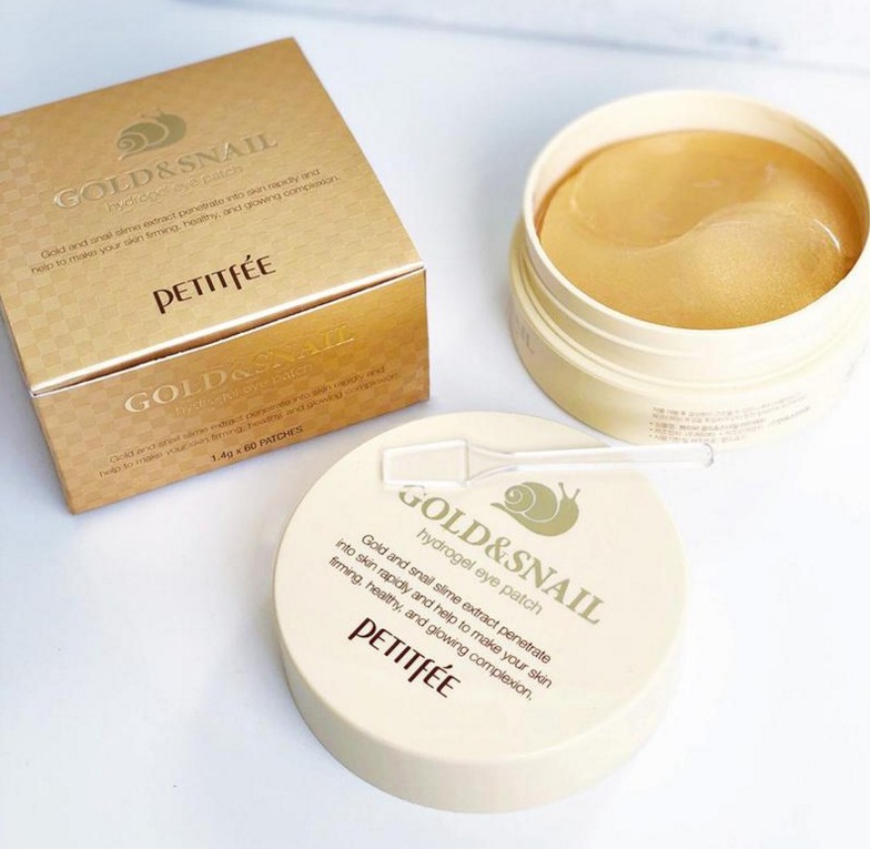 Гидрогелевые патчи для глаз с золотом и улиткой Petitfee Gold & Snail Hydrogel Eye Patch