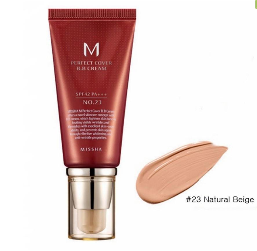 Самый популярный ББ-крем MISSHA M Perfect Cover BB Cream SPF42/PA++ Тон № 23 natural beige 50 ml