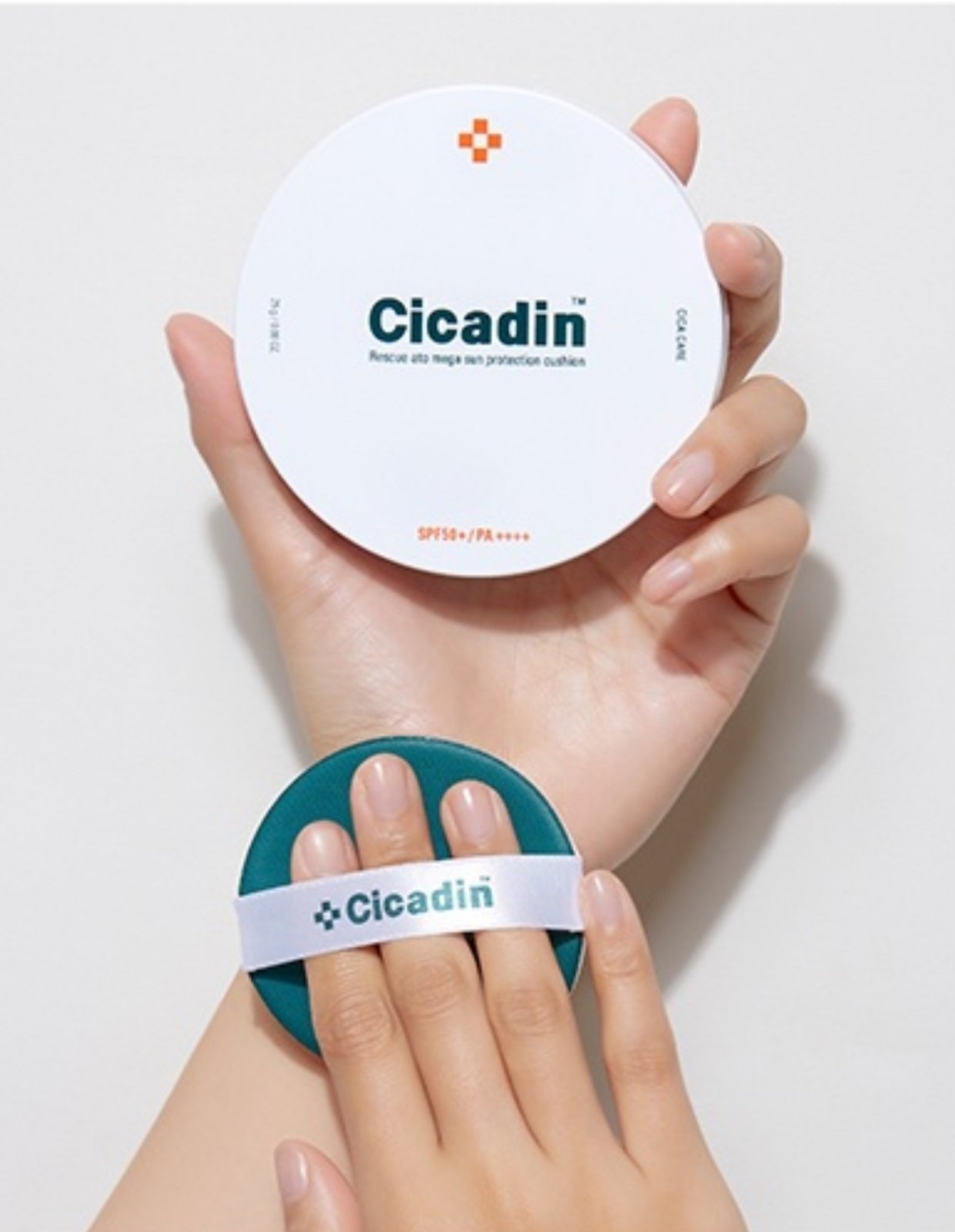 Солнцезащитный кушон с центеллой Missha Cicadin Rescue Ato Mega SPF 50+ PA++++ 25g — изображение 4
