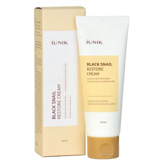 Восстанавливающий крем с муцином черной улитки IUNIK Black Snail Restore Cream 60 ml