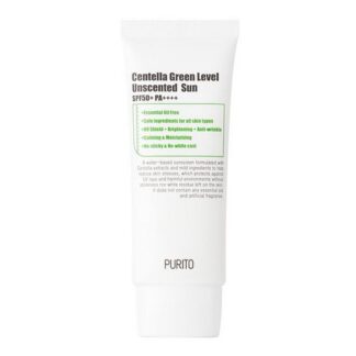 Солнцезащитный крем с центеллой Purito Centella Green Level Unscented Sun (SPF50+ PA++++) 60ml