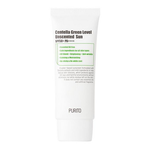 Солнцезащитный крем с центеллой Purito Centella Green Level Unscented Sun (SPF50+ PA++++) 60ml